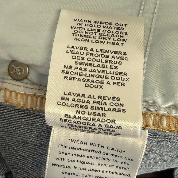 Good American Jean Shorts Good 90s Distressed Frayed Womens 24 Plus Blue NWT - Picture 8 of 11